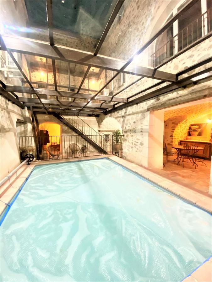 Gite De Groupe 9Ch Ou 3 Gites Independants De 3Ch - Patio Et Piscine Interieure Chauffee Toute L'Annee 瓦隆蓬达克 外观 照片
