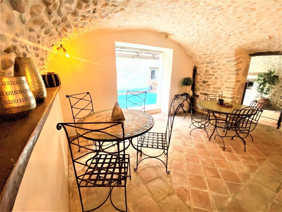Gite De Groupe 9Ch Ou 3 Gites Independants De 3Ch - Patio Et Piscine Interieure Chauffee Toute L'Annee 瓦隆蓬达克 外观 照片