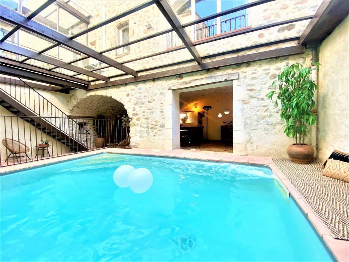 Gite De Groupe 9Ch Ou 3 Gites Independants De 3Ch - Patio Et Piscine Interieure Chauffee Toute L'Annee 瓦隆蓬达克 外观 照片